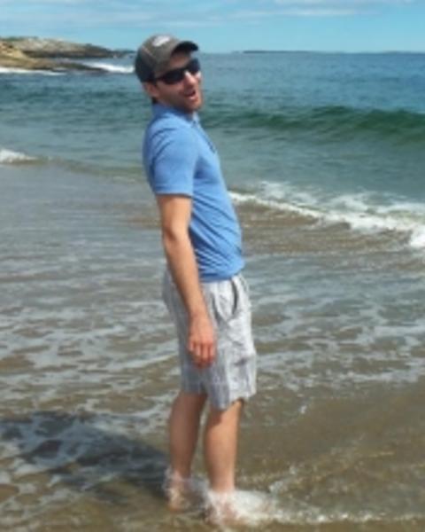 Justin Trombley at the beach